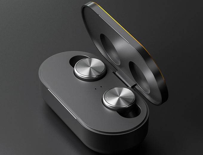 3C數碼藍牙耳機產品渲染